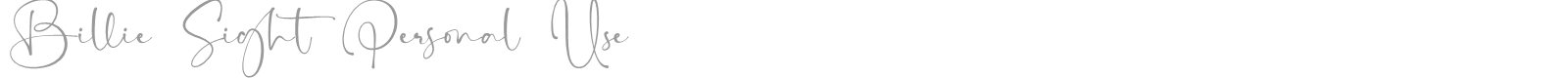 Billie Sight font preview